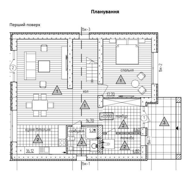 КОТЕДЖ 170 м2, 5,6 соток. Крюківщина. Газ, ремонт в процесі - фото 1
