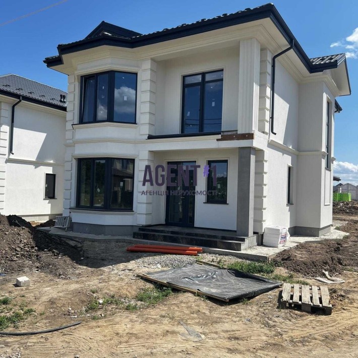 Без%. Новий будинок 160м.кв. Ділянка 5,5 соток у с.Гатне. - фото 1