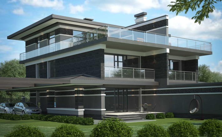 Продажа Дом Дуплекс 270м2 с подвалом газом террасой на крыше Лесники - фото 1