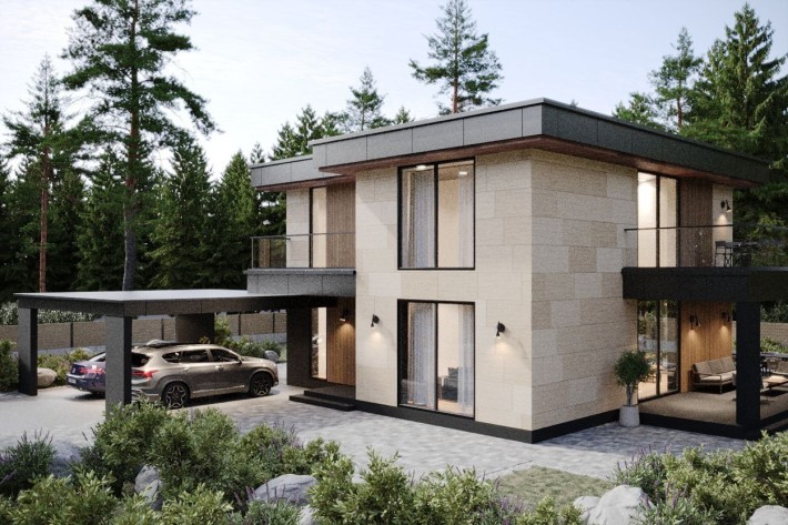 Будинок 245 м2 в лісі у містечку газ басейн с. Ходосівка 8 км Чапаївка - фото 1