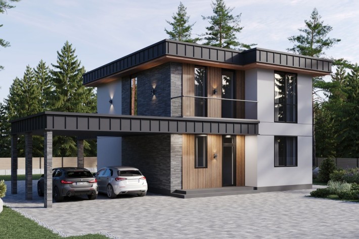 Будинок в КМ 190м2 є басейн газ с. Ходосівка біля лісу 3км Мануфактура - фото 1
