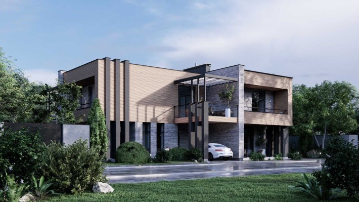 Сучасний таунхаус в КМ "Family Park Residence".РОЗСТРОЧКА БЕЗ % .БУЧА - фото 1