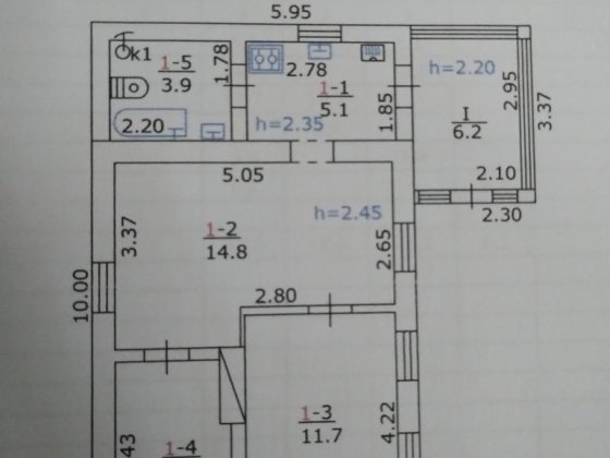 Продам Будинок Кременчук санузел в доме Садки