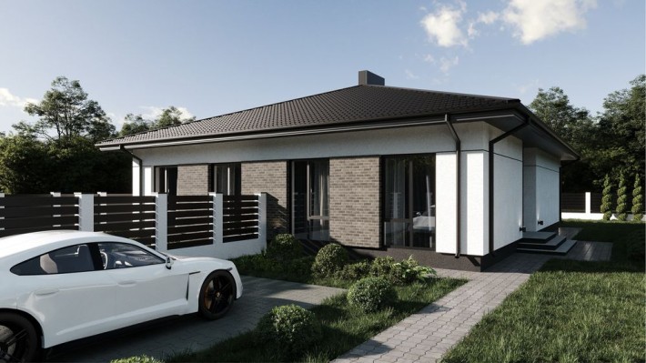 Одноповерховий двоян 80 м.кв, Рівненська - фото 1