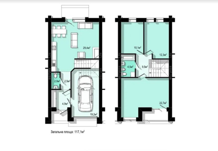 Продаж 2 поверхового таунхауса - фото 1