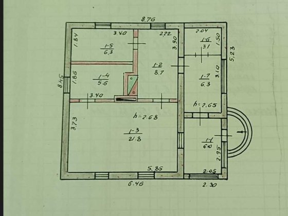 Продам дом 58м2 6 соток район ул Андрейченко ул Белая Балка возле леса Дніпро