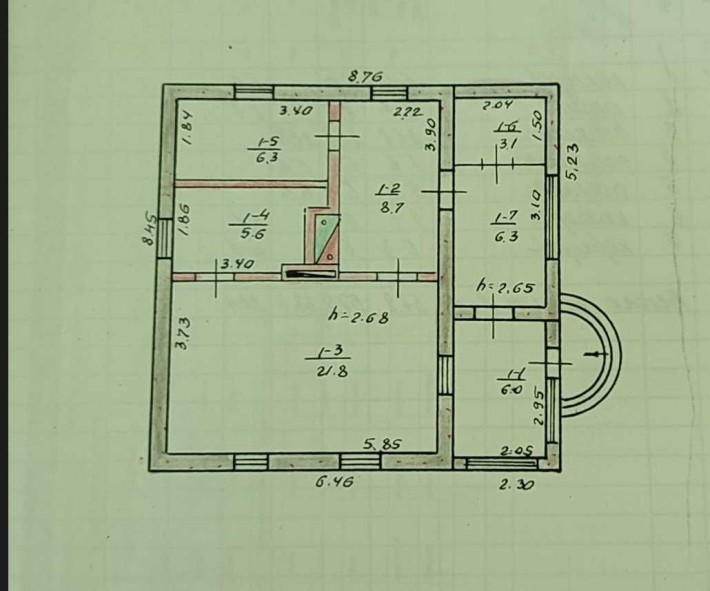Продам дом 58м2 6 соток район ул Андрейченко ул Белая Балка возле леса - фото 1