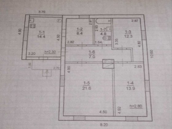 Дом на левом берегу рядом Донецкое шоссе Днепр
