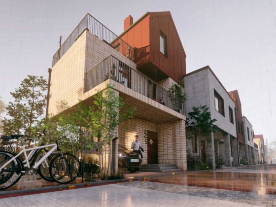 Кутовий таунхаус 116 м2 з терасами, 3 кімнати + кабінет Софіївська Борщагівка