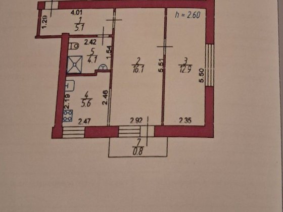 Здається 2 кімн. по пр. Грушевського Луцк