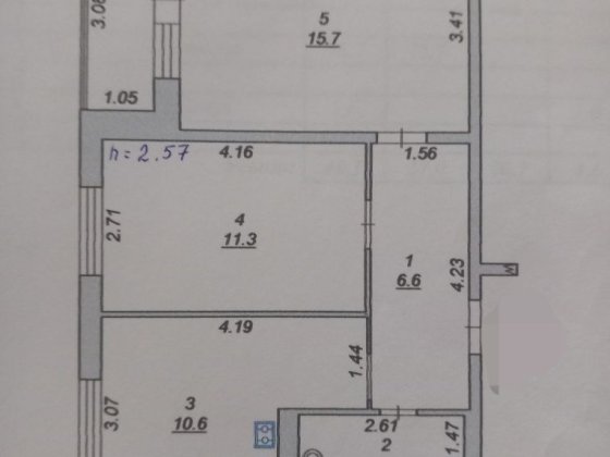 2х кімнатна квартира з індивідуальним опаленням Бердичев