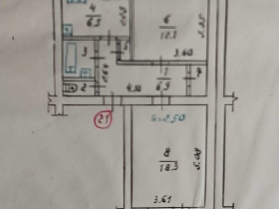 Квартира 2-х комнатная Глухов