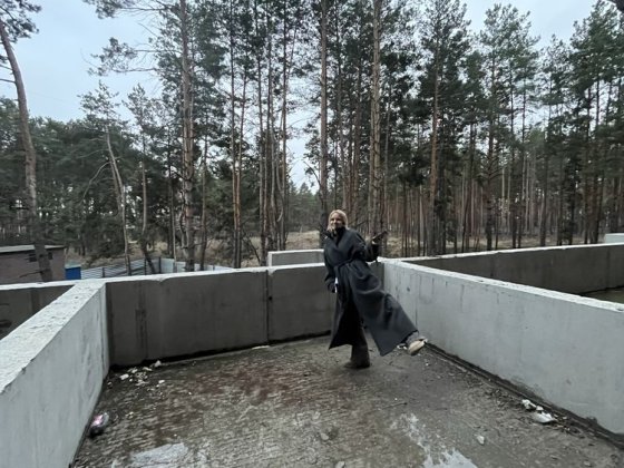 Квартира з терасою, з видом на ліс) Вышгород