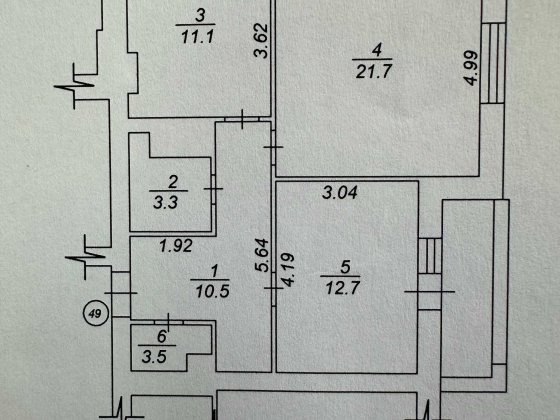 2-кімнатна в м. Вишгород. ЖК "Французький бульвар", площа 64,04м2. Вышгород