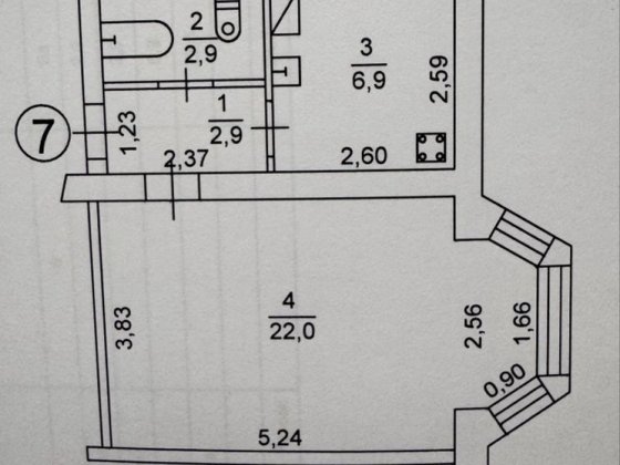 Продам 1-комн. квартиру  АЭО. S Кам'янське