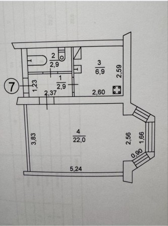 Продам 1 ком квартиру  АЭО. S - фото 1