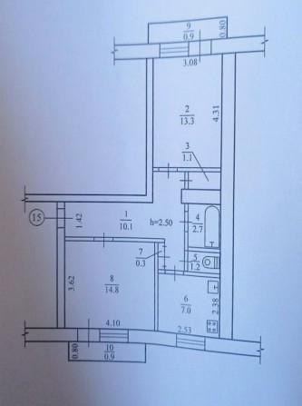 Продається 2-х кім. кв. Чешка або обмінюється на 1 кім. - фото 1