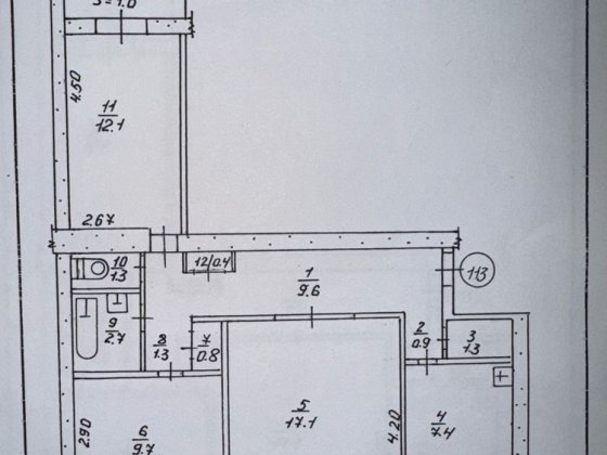 Продам 3х кімнатну квартиру з автономним газовим опаленням Желтые Воды