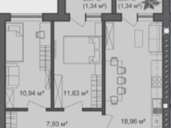 2к квартира! Газ! Кухня вітальня 19 м2. Знижки для військових! Гостомель