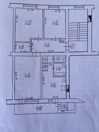 Продам 3-х кімнатну квартиру, площею 76 кв м, +гараж. - фото 1