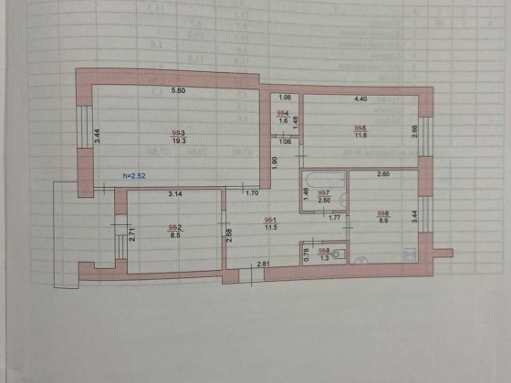 Продам 3х комнатную квартиру киевского проекта. Шевченко Измаил