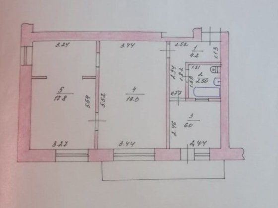 Продажа 2-комнатной квартиры в районе 1-6 школ Измаил