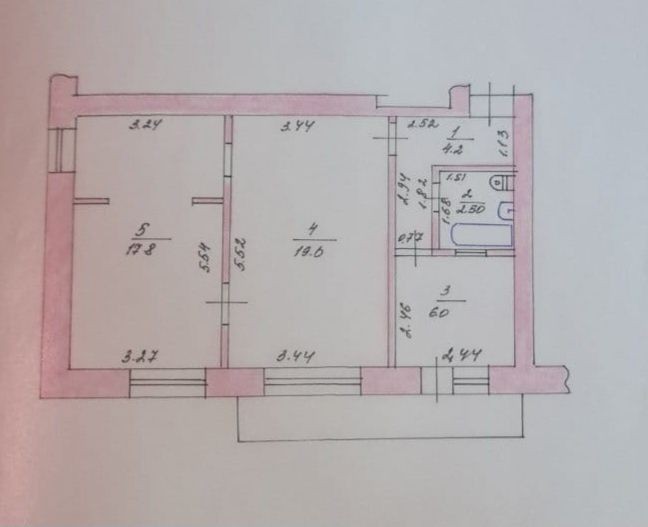 Продажа 2-комнатной квартиры в районе 1-6 школ - фото 1