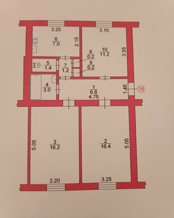 Продам квартиру 3 кімнати Сталінка 63.6 кв.м. Центр міста. Все окремо. - фото 1