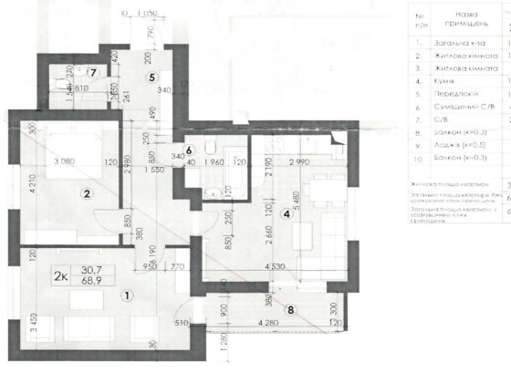 Продам велику 2-к. квартиру у ЖК "Парковий Квартал" (зданий). Власник Обухів