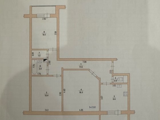 3-х кімнатна квартира