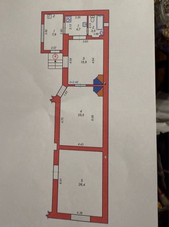 Продаж 3 ох кімнатноі  квартири в центрі м. Стрия 1 поверх - фото 1