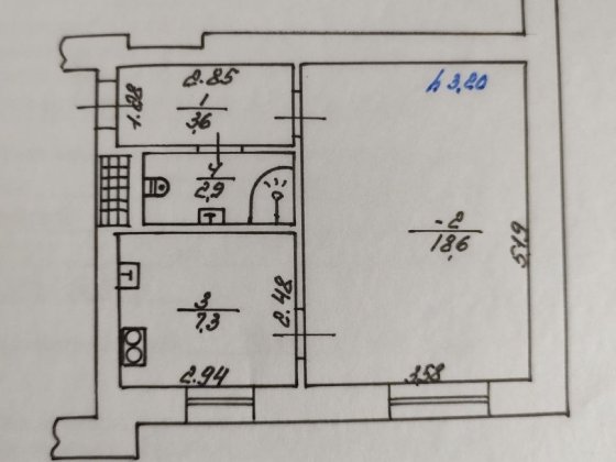 Квартира однокімнатна Фастів