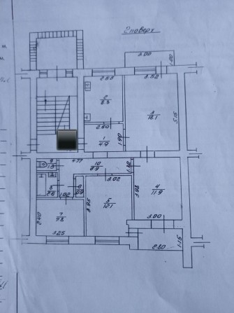 Продаж 4 кім квартири на 2 поверсі р-н 8-9 шуоли - фото 1