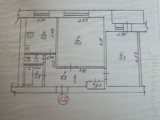 2х комнатная квартира Шостка