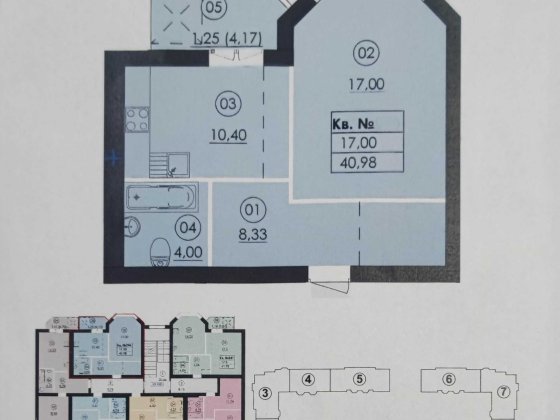 1 кімнатна квартира у ЖК Family 2 Гатне