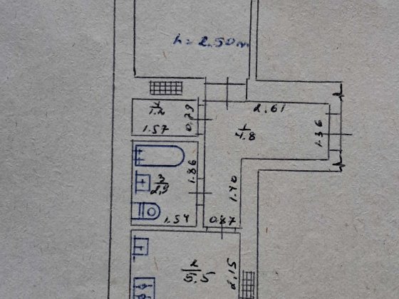 Квартира  1-кімнатна Кобеляки