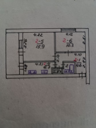 Двокімнатна квартира - фото 1