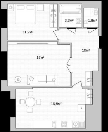 Продаж 2к квартири в КРАЩОМУ ЖК м.Вишневе - фото 1