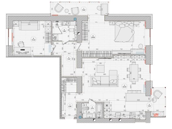 3 кімнатна квартира (ЦЕНТР) від забудовника Кременчуг