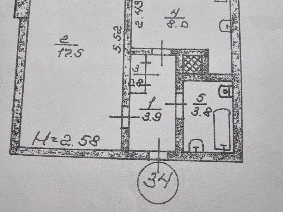 Продаж 1ї квартири мікрорайон Сонячний Кривий Ріг