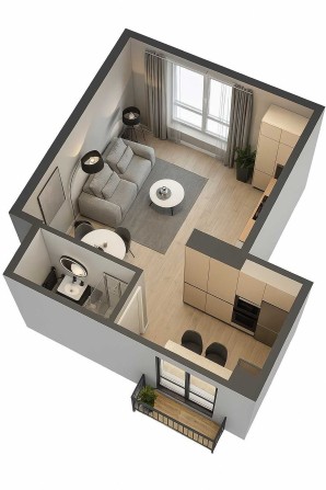 Продам смарт квартиру 26,6 м2 в Дарницькому районі - всього за 13525 $ - фото 1