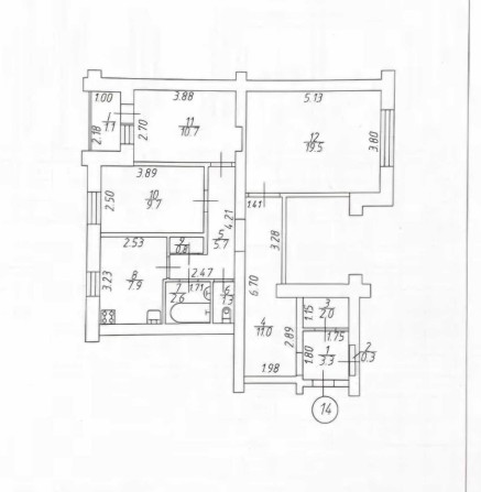 Продам 3 кім. Квартиру Центр - фото 1