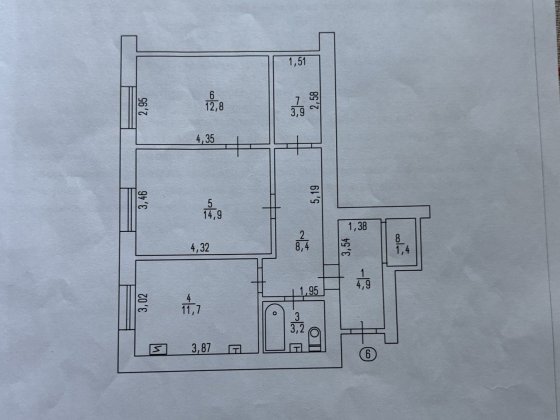 Продам 3 кімнатну квартиру в ПЗР Черкаси