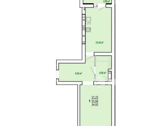 1к 54м2, ЖК Казка (ЖК Сказка, м.Холодная Гора, ДОМ СДАН), 129553 Харьков