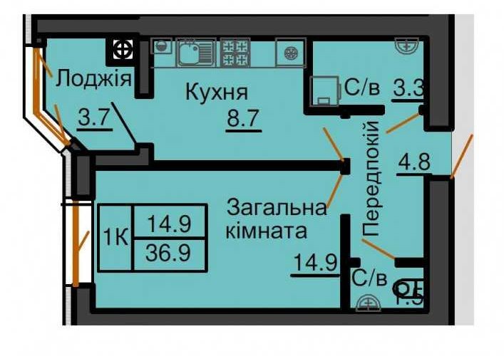 ‼️ Продам 1к квартиру  ЖК Софія Резиденс  Резиденція Соф. Борщагівка - фото 1