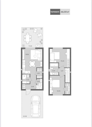 Старт будівництва та продажу таунхаусів 66м2! ЖК Sanville Park 63000$ - фото 1