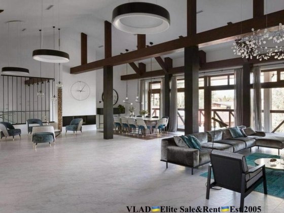 Козин. Б.Дамба - 3км. Резиденция - 1100 м2, с выходом на Днепр! Козин