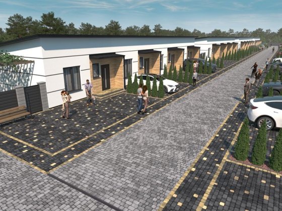 Таунхаус на 68 кв.м. з усіма комунікаціями та великим заднім двориком Вараш