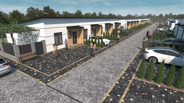 Таунхаус на 68 кв.м. з усіма комунікаціями та великим заднім двориком - фото 1