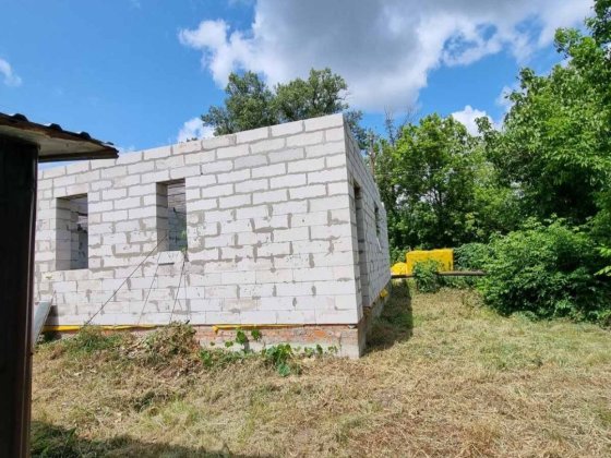Вороніна. Продається розпочате будівництво дачного будинку . Полтава